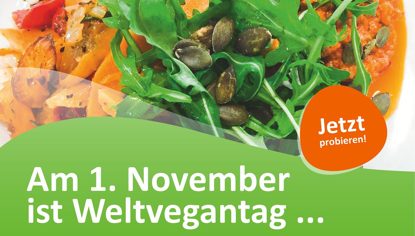 Poster des Deutschen Studentenwerks zum Weltvegantag 2017