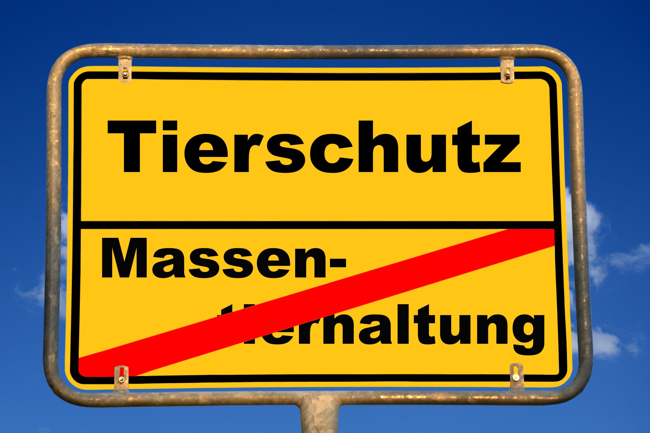 Schild Tierschutz